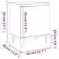 Preview: Nachttische 2 Stk. Weiß 40x30x50 cm Holzwerkstoff