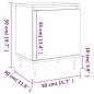 Preview: Nachttische 2 Stk. Räuchereiche 40x30x50 cm Holzwerkstoff
