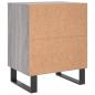 Preview: Nachttisch Grau Sonoma 40x30x50 cm Holzwerkstoff