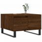 Preview: Couchtisch Braun Eichen-Optik 55x55x36,5 cm Holzwerkstoff