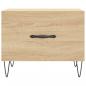 Preview: Couchtisch Sonoma-Eiche 50x50x40 cm Holzwerkstoff