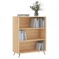 Preview: Bücherregal Sonoma-Eiche 69,5x32,5x90 cm Holzwerkstoff