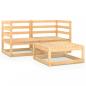 Preview: 3-tlg. Garten-Lounge-Set Massivholz Kiefer