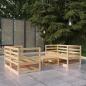 Preview: ARDEBO.de - 5-tlg. Garten-Lounge-Set Massivholz Kiefer