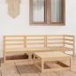 Preview: ARDEBO.de - 4-tlg. Garten-Lounge-Set Massivholz Kiefer