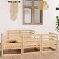 Preview: ARDEBO.de - 6-tlg. Garten-Lounge-Set Massivholz Kiefer