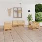 Preview: ARDEBO.de - 6-tlg. Garten-Lounge-Set Massivholz Kiefer