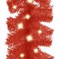 Preview: Weihnachtsgirlande mit LED-Lichtern 20 m Rot