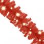 Preview: Weihnachtsgirlande mit LED-Lichtern 20 m Rot