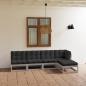 Preview: ARDEBO.de - 5-tlg. Garten-Lounge-Set mit Kissen Kiefer Massivholz