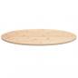 Preview: Tischplatte 100x50x2,5 cm Massivholz Kiefer Oval