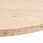 Preview: Tischplatte 100x50x2,5 cm Massivholz Kiefer Oval