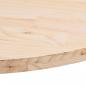 Preview: Tischplatte 110x55x2,5 cm Massivholz Kiefer Oval