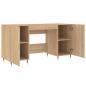 Preview: Schreibtisch Sonoma-Eiche 140x50x75 cm Holzwerkstoff