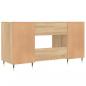 Preview: Schreibtisch Sonoma-Eiche 140x50x75 cm Holzwerkstoff