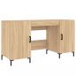 Preview: Schreibtisch Sonoma-Eiche 140x50x75 cm Holzwerkstoff