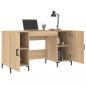 Preview: Schreibtisch Sonoma-Eiche 140x50x75 cm Holzwerkstoff