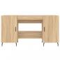 Preview: Schreibtisch Sonoma-Eiche 140x50x75 cm Holzwerkstoff