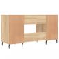 Preview: Schreibtisch Sonoma-Eiche 140x50x75 cm Holzwerkstoff