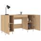 Preview: Schreibtisch Sonoma-Eiche 140x50x75 cm Holzwerkstoff