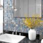 Preview: ARDEBO.de - Mosaikfliesen 11 Stk. Grau Blau 30x30 cm Glas