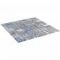 Preview: Mosaikfliesen 11 Stk. Grau Blau 30x30 cm Glas