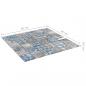 Preview: Mosaikfliesen 22 Stk. Grau Blau 30x30 cm Glas