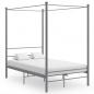 Preview: ARDEBO.de - Himmelbett Grau Metall 120x200 cm 