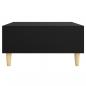 Preview: Couchtisch Schwarz 60x60x30 cm Holzwerkstoff