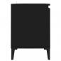 Preview: TV-Schrank mit Metallbeinen Schwarz 103,5x35x50 cm