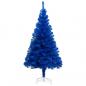 Preview: ARDEBO.de - Künstlicher Weihnachtsbaum mit Ständer Blau 240 cm PVC