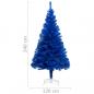 Preview: Künstlicher Weihnachtsbaum mit Ständer Blau 240 cm PVC