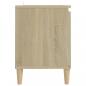 Preview: TV-Schrank mit Massivholz-Beinen Sonoma-Eiche 103,5x35x50 cm