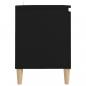 Preview: TV-Schrank mit Massivholz-Beinen Schwarz 103,5x35x50 cm