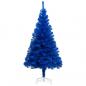 Preview: ARDEBO.de - Künstlicher Weihnachtsbaum mit Ständer Blau 120 cm PVC