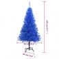 Preview: Künstlicher Weihnachtsbaum mit Ständer Blau 120 cm PVC