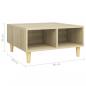 Preview: Couchtisch Sonoma-Eiche 60x60x30 cm Holzwerkstoff