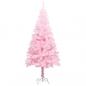 Preview: ARDEBO.de - Künstlicher Weihnachtsbaum mit Ständer Rosa 120 cm PVC