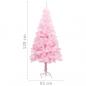 Preview: Künstlicher Weihnachtsbaum mit Ständer Rosa 120 cm PVC