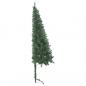 Preview: Künstlicher Eck-Weihnachtsbaum Grün 150 cm PVC