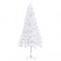 Preview: Künstlicher Eck-Weihnachtsbaum Weiß 150 cm PVC