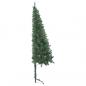 Preview: Künstlicher Eck-Weihnachtsbaum Grün 240 cm PVC