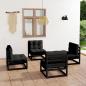 Preview: ARDEBO.de - 4-tlg. Garten-Lounge-Set mit Kissen Kiefer Massivholz