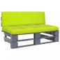 Preview: ARDEBO.de - Outdoor-Mittelsofa Paletten Imprägniertes Kiefernholz Grau