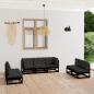 Preview: ARDEBO.de - 7-tlg. Garten-Lounge-Set mit Kissen Massivholz Kiefer