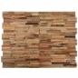 Preview: ARDEBO.de - Wandplatten 10 Stk. 1,03 m² Massivholz Teak Altholz