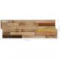 Preview: Wandplatten 10 Stk. 1,03 m² Massivholz Teak Altholz