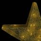 Preview: Weihnachtssterne 3 Stk. Golden Mesh LED Outdoor Indoor