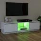 Preview: TV-Schrank mit LED-Leuchten Weiß 120x30x35,5 cm