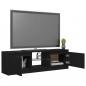 Preview: TV-Schrank mit LED-Leuchten Schwarz 120x30x35,5 cm